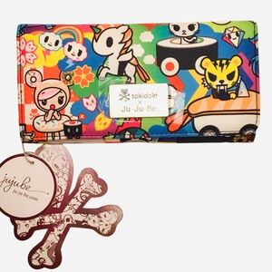 🆕 Tokidoki x Ju.Ju.Be Be Rich Sushi Cars Trifold  Wallet Retired Limited Pattern